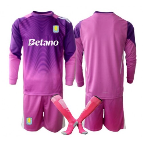 Aston Villa Goalkeeper Replica Third Stadium Kit for Kids 2025-26 Long Sleeve (+ pants) Aston Villa Goalkeeper Replica Third Stadium Kit for Kids 2025-26 Long Sleeve (+ pants)